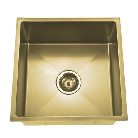 Tropea Single Bowl 440x440x230 Brushed Gold