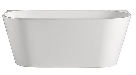 Cortona Gloss White Free Standing Back To Wall Acylic Bath 1400*750*580