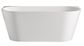 Cortona Gloss White Free Standing Back To Wall Acylic Bath 1400*750*580