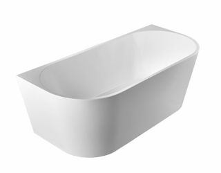 Cortona Gloss White Free Standing Back To Wall Acylic Bath 1700*800*580