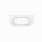 Cortona Matte White Free Standing Back To Wall Acylic Bath 1400*750*580