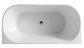 Cortona Gloss White Free Standing Back To Wall Acylic Bath 1500*750*580