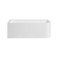 Modica Gloss White Free Standng Corner Acylic Bath /Left Corner 1400*730*560