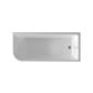 Modica Gloss White Free Standng Corner Acylic Bath/Right Cor