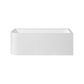 Modica Gloss White Free Standng Corner Acylic Bath/Right Cor