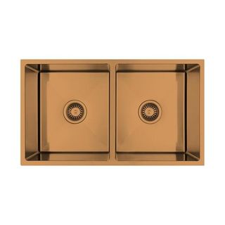 Tropea Double Bowl 760x440x230 Brushed Bronze