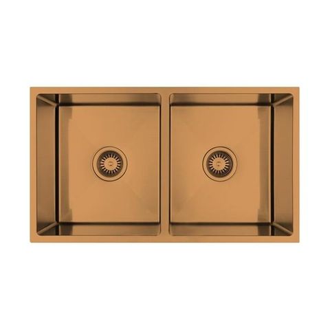 Tropea Double Bowl 760x440x230 Brushed Bronze