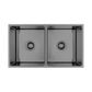 Tropea Double Bowl 760x440x230 Gun Metal