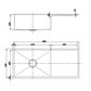 Tropea Single Bowl W/ Drainer Sink 980W X 440D X 230H 304 Stainless Steel
