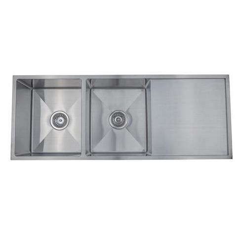 Tropea Double Bowl 1140x440x230 Stainless Steel