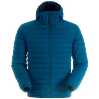 Mont Men's Neon Down Hoodie - Ocean Blue