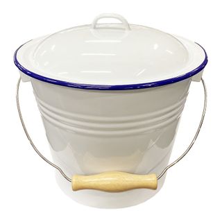 Falcon Enamel 5 Litre Bucket - White