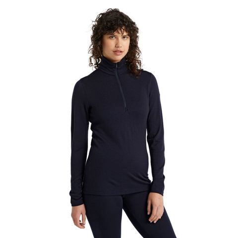 Icebreaker Women's Merino 260 Tech Half Zip - Midnight Navy