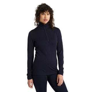 Icebreaker Women's 260 Tech Long Sleeve Half Zip - Midnight