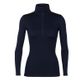 Icebreaker Womens 260 Tech Ls Half Zip Midnight Navy