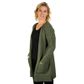 Koru Womens Long Line Cardigan With Pockets Moss