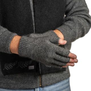 Koru Fingerless Gloves Grey