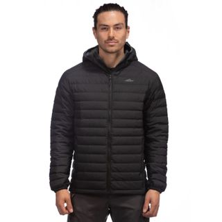 Mont Men's Neon Down Hoodie - Black