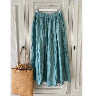 Kloth Layla Skirt Maxi - Aqua