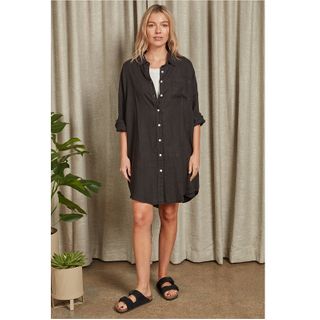 Academy Brand Hampton Shirt Dress - Black