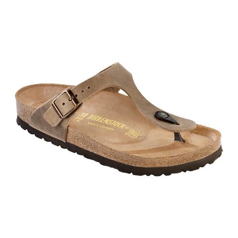 Birkenstock Gizeh Oiled Leather - Narrow - Tabacco Brown