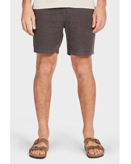 Academy Brand Riviera Linen Short - Charcoal