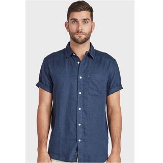 Academy Brand Hampton Linen Shirt - Navy