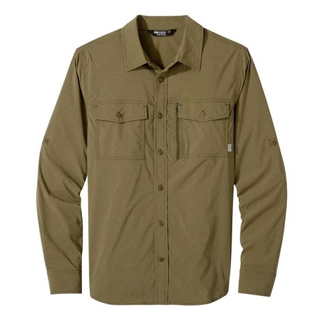 Outdoor Research Way Station Shirt - Loden Heather