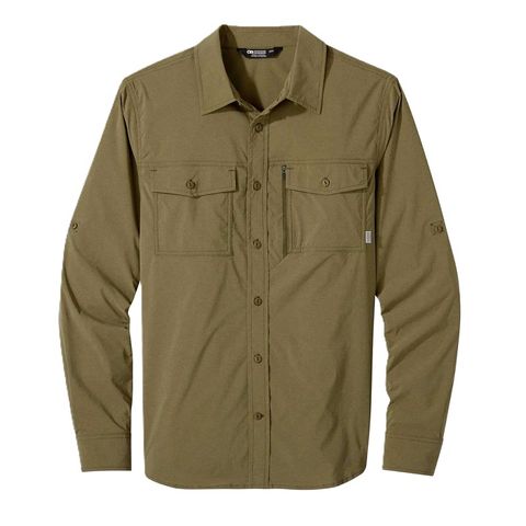 Outdoor Research Way Station Shirt - Loden Heather