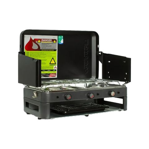 Zempire 2 Burner Deluxe Stove With Grill