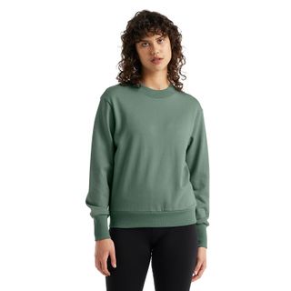 Icebreaker Women's Merino Central Long Sleeve Sweatshirt - Sage
