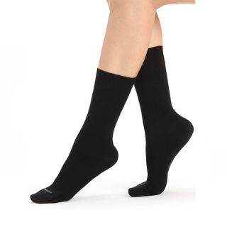 Icebreaker Women's Merino Lifestyle Fine Gauge Crew Socks - Black