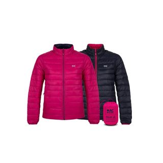 Mac In A Sac Polar Jacket - Fuschia / Navy