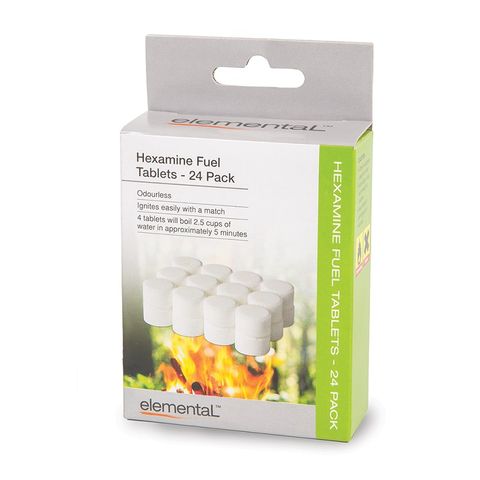 Elemental Hexamine Fuel Tablets 24 Pack