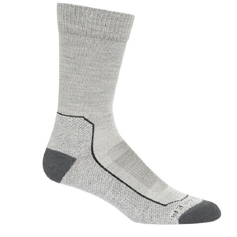 Icebreaker Men's Crew Hike - Light Cushion - Blizzard Heather