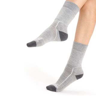 Icebreaker Women's Crew Hike - Medium Cushion - Blizzard Heather