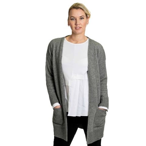 Koru Women's Long Line Cardi With Pockets - Mist