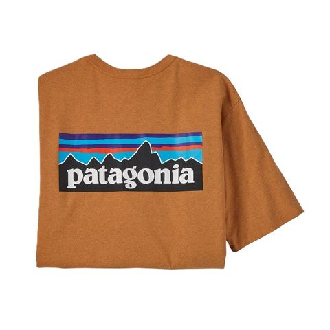 Patagonia Men's P-6 Logo Responsibili-tee - Cloudberry Orange