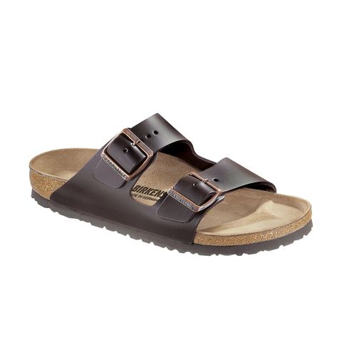 Birkenstock Arizona Natural Leather - Regular - Dark Brown