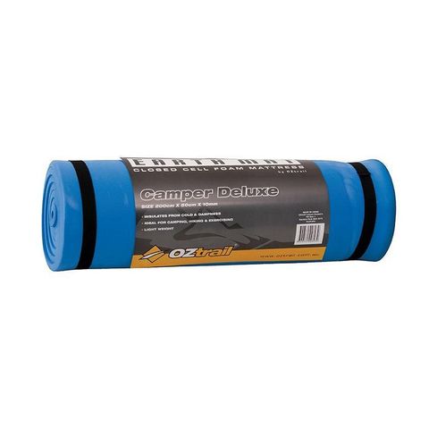 Oztrail Foam Mat Camper Deluxe 10mm Silv
