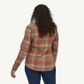 Patagonia Women's Long Sleeved Organic Cotton Fjord Flannel Shirt - Dusky Brown