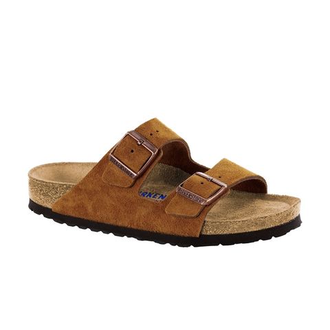 Birkenstock Arizona Sfb Suede Leather - Narrow - Mink