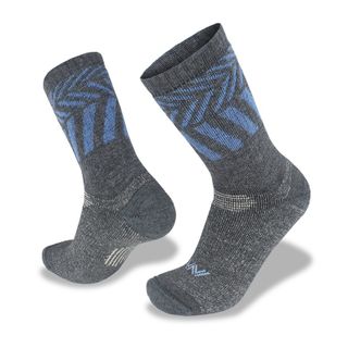 Wilderness Wear Overland Merino Hiker Socks - Charcoal / Nautique