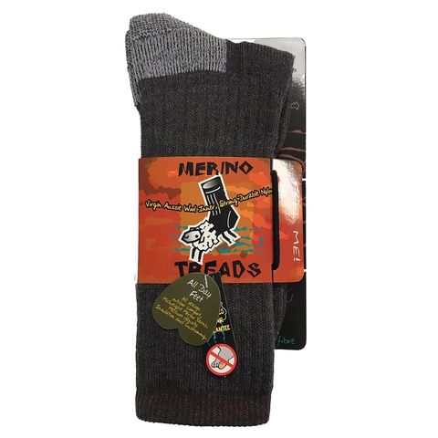 Merino Treads All Day Feet - Coffee