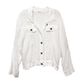 Frederic Linen Frayed Jacket - White