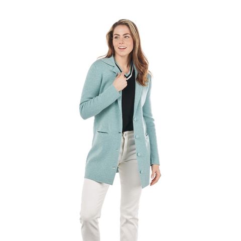 Bridge & Lord Womens Milano Knit Blazer - Sage