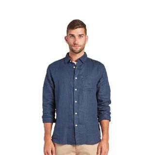 The Academy Hampton L/s Shirt -  Navy