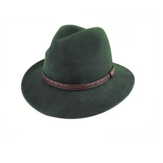 Avenel Johnny Wool Felt Safari Hat - Olive