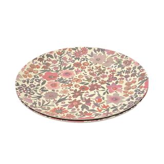 Frankie And Me 28cm Bamboo Plates 2pk - Floral