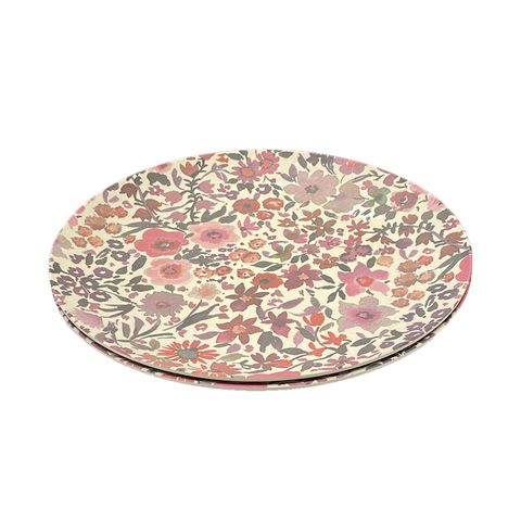 Frankie+me Bamboo Plate 28cm 2pk Floral